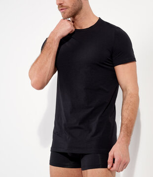 HOM tee-shirt crew neck Supreme Cotton zwart