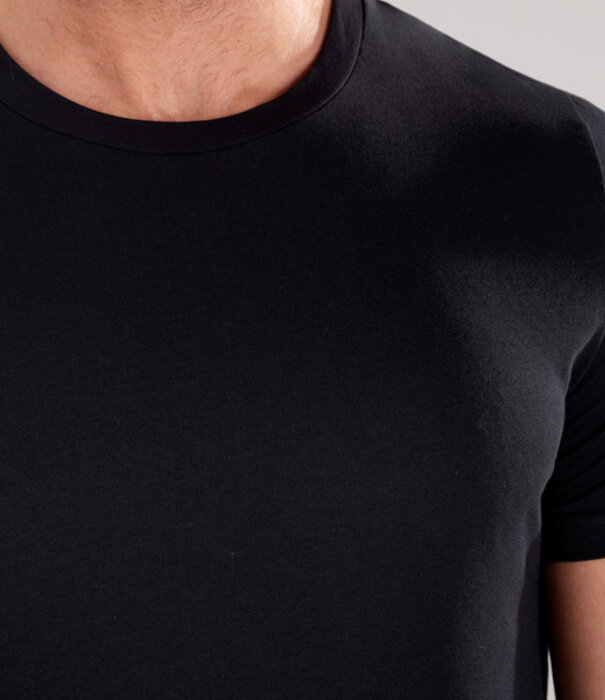HOM tee-shirt crew neck Supreme Cotton zwart