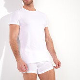 HOM tee-shirt crew neck Supreme Cotton wit