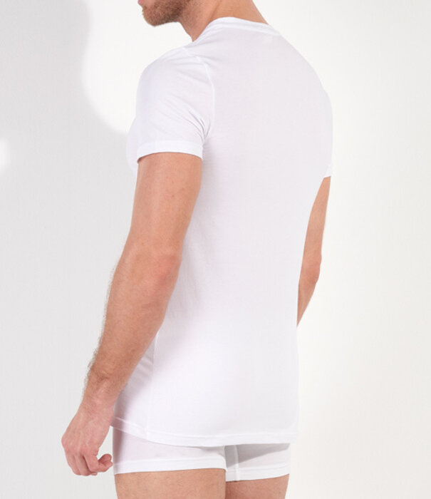 HOM tee-shirt crew neck Supreme Cotton wit