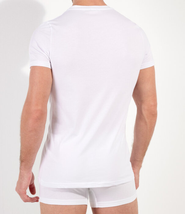 HOM tee-shirt crew neck Supreme Cotton wit