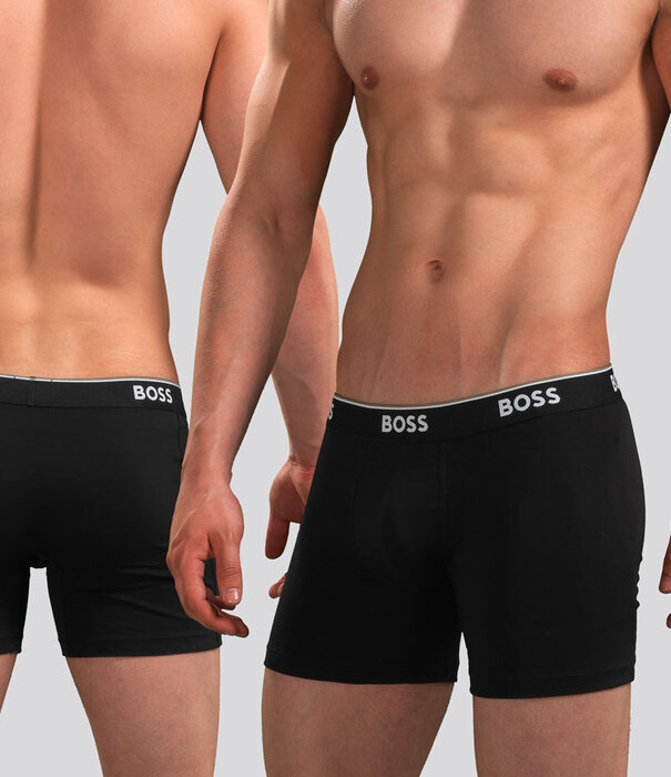 Boss Boxer Brief 3-Pack 282 Power Zwart