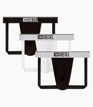 Diesel Jockey Jockstrap 3-Pack zwart/ wit