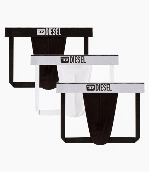 Diesel Jockey Jockstrap 3-Pack zwart/ wit