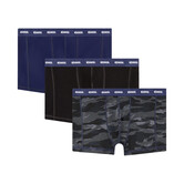 Diesel Damien Utlt Boxershorts 3-pack zwart/ blauw