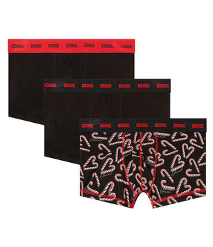 Diesel Damien Gift Utlt boxershort 3-pack zwart/ rood
