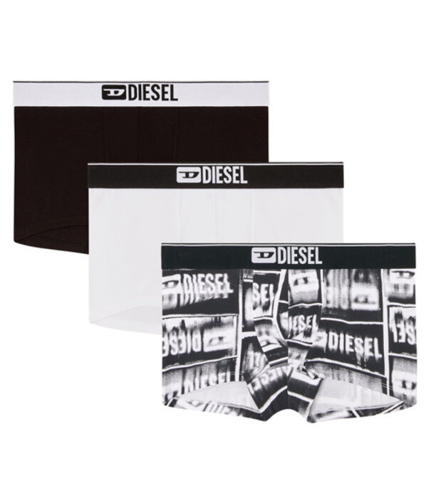 Diesel Damien D-box boxershort 3-Pack zwart/ wit