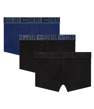 Diesel Mike D-core Boxershorts 3-Pack zwart/ blauw