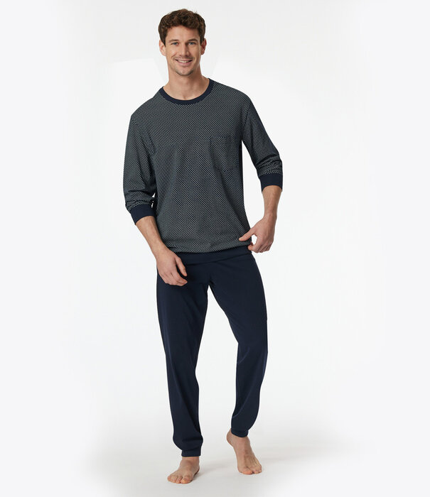 Schiesser Pyjama  blauw