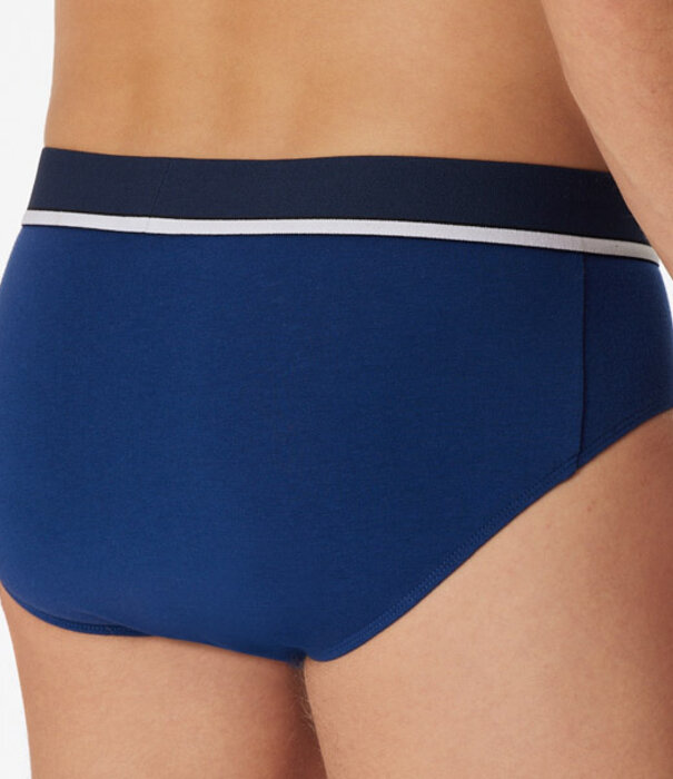 Schiesser RioSlips 3-Pack Organic Cotton blauw/ zwart - 95/5