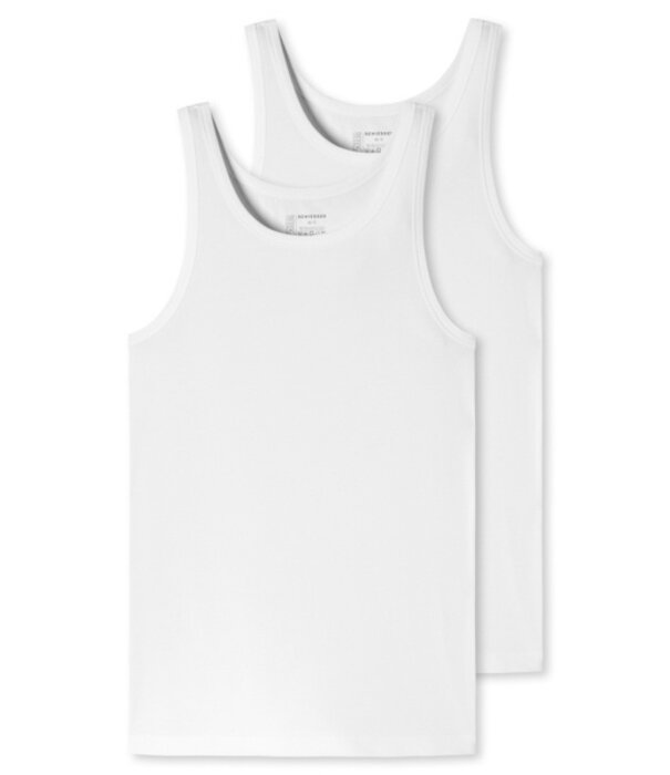 Schiesser Undershirt 2-pack Organic Cotton wit - 95/5