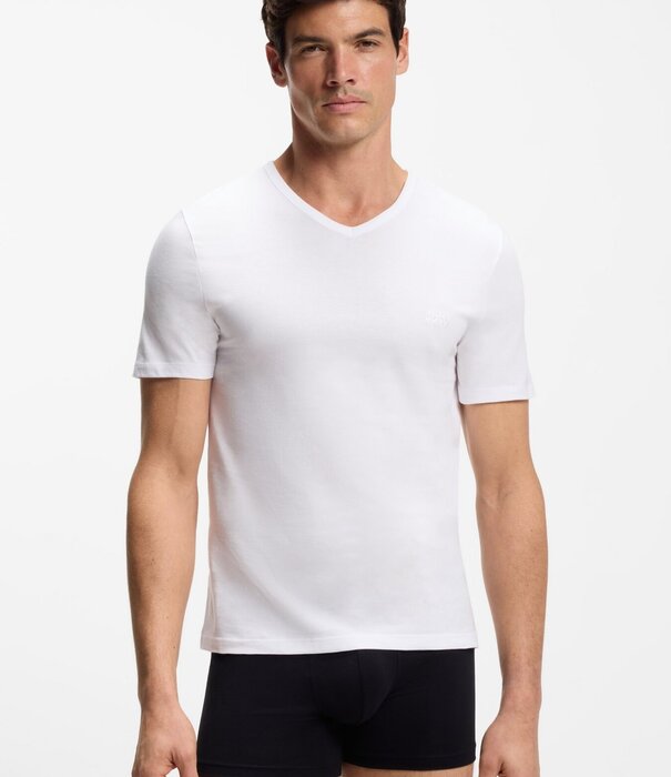 Boss VN Cotton T-Shirt 3-Pack Wit