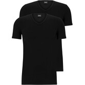 Boss VN Stretch Cotton T-Shirt 2-Pack Zwart