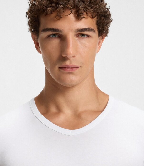 Boss VN Stretch Cotton T-Shirt 2-Pack Wit