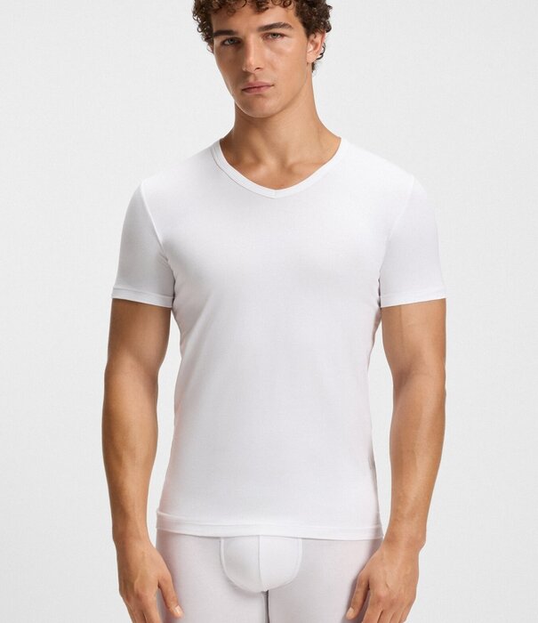 Boss VN Stretch Cotton T-Shirt 2-Pack Wit