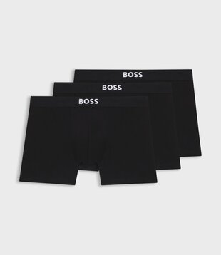 Boss Boxer Briefs Stretch Cotton 3-Pack Zwart