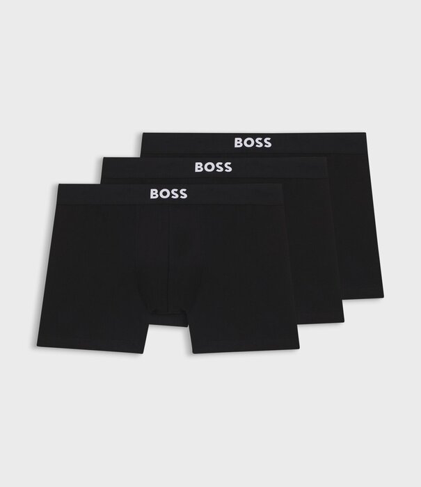 Boss Boxer Briefs Stretch Cotton 3-Pack Zwart