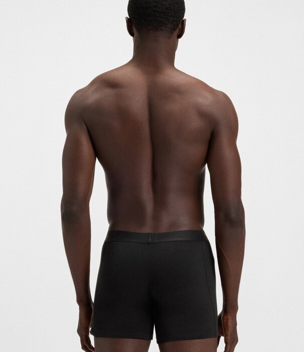 Boss Boxer Briefs Stretch Cotton 3-Pack Zwart