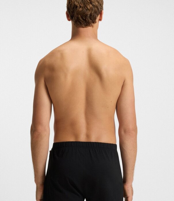 Boss Stretch Cotton Loose Boxershort 2-Pack Zwart