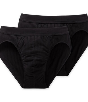 Schiesser Riobrief 2-Pack zwart