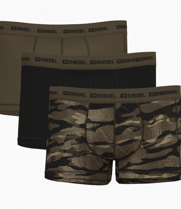 Diesel Damien Utlt Boxershorts 3-pack zwart/ groen