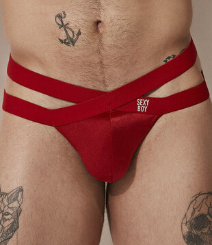 Sexyboy Red kinky slip