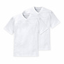 Schiesser Shirt jersey 2-Pack V-hals wit