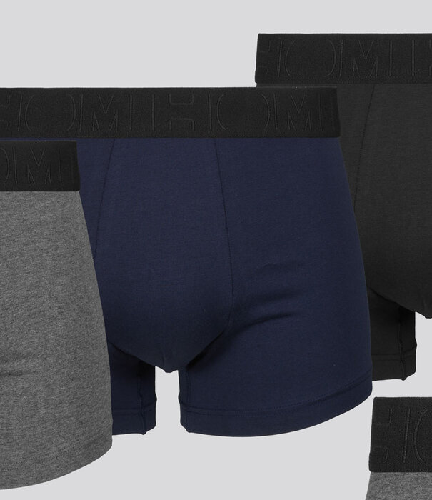 Hom Boxer Brief 3-Pack 437 Tonal Pack Schwarz/Grau/Blau