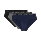 Hom Mini Slip 3-Pack 467 Boxerlines Zwart/Grijs/Blauw