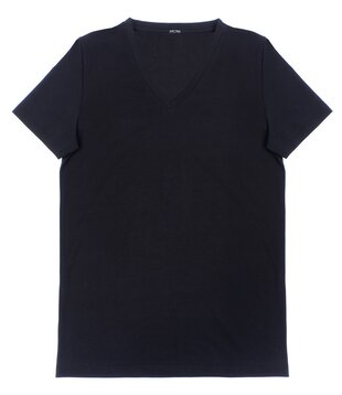 Hom Supreme Cotton V Neck T-Shirt 331 Zwart