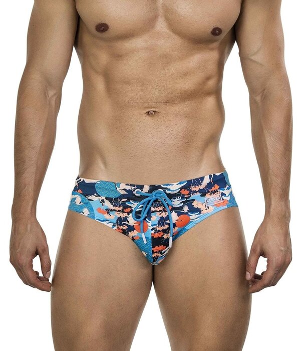 Clever grulla swimbrief multicolored