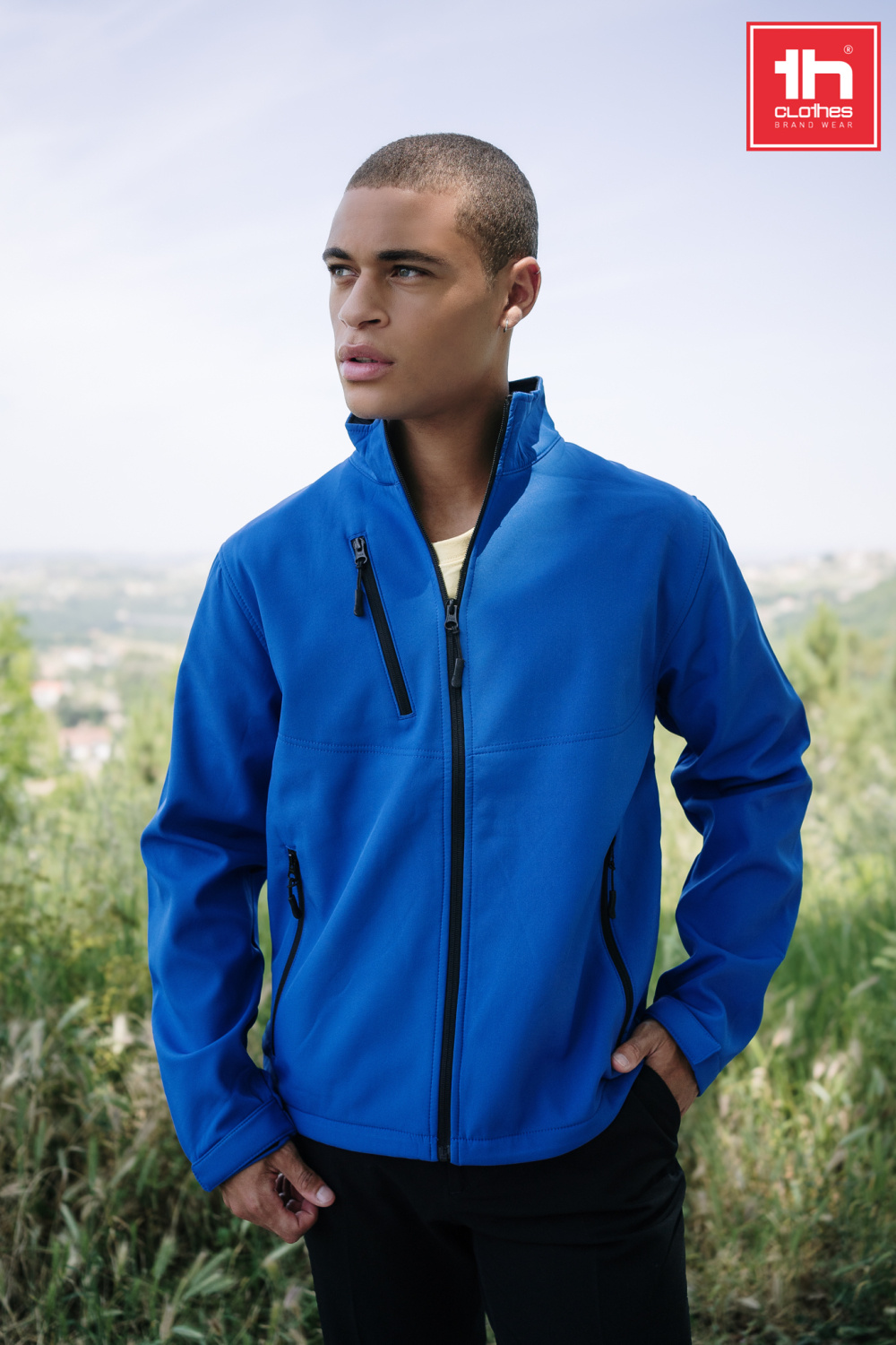 Th Clothes TH Clothes Unisex softshell jacket with zipper Eanes