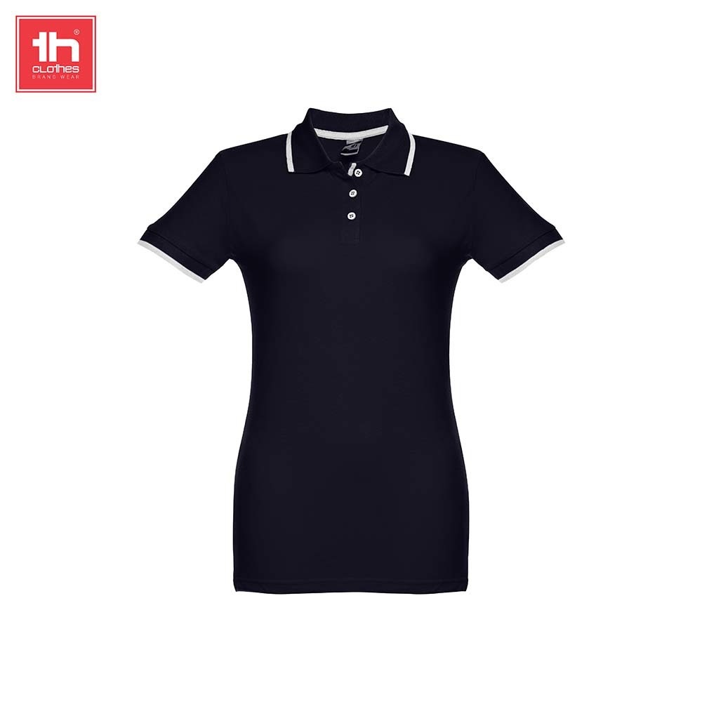 Th Clothes Th Clothes Dames bicolor polo shirt ,Polo Shirts 210 g/m2 Rome Women