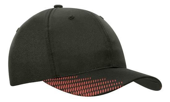 The Headwear Professionals Breathable Poly Twill With Peak Flash Print 4007