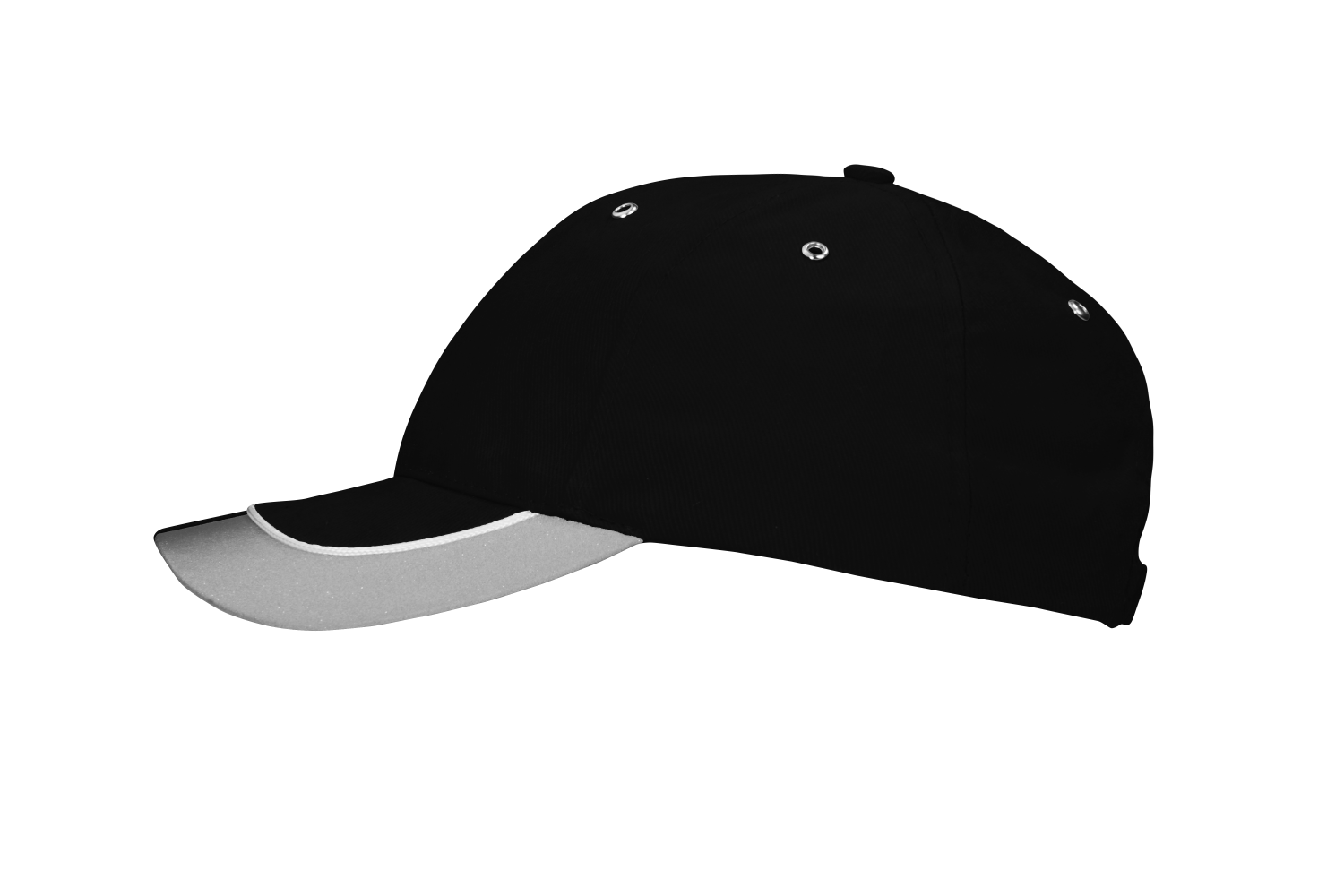 The Headwear Professionals Brushed Heavy Cotton With Reflective Trim & Tab On Peak 4214