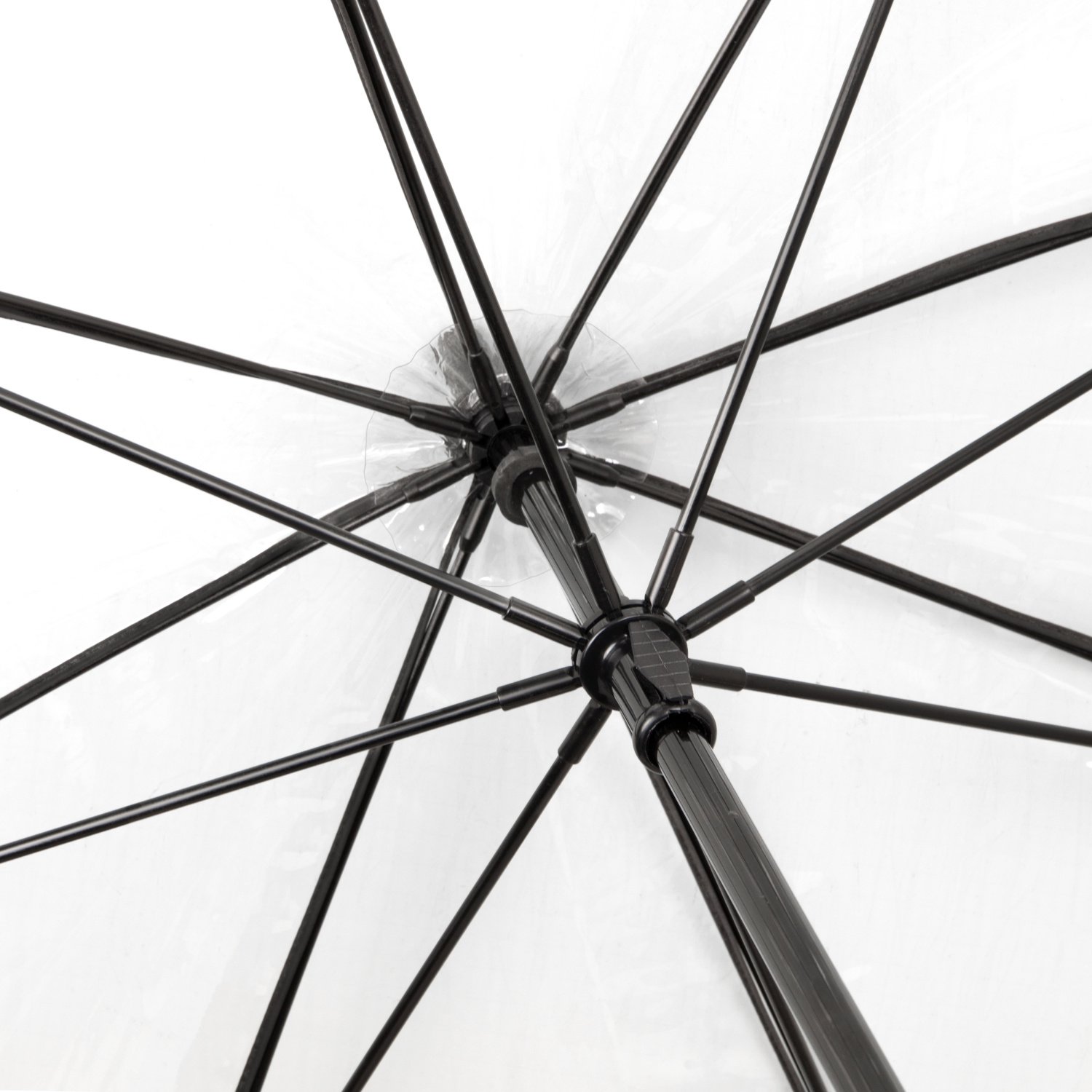 IMPLIVA Impliva falconetti - transparant - handopening - windproof -  110 cm - transparant gp-69