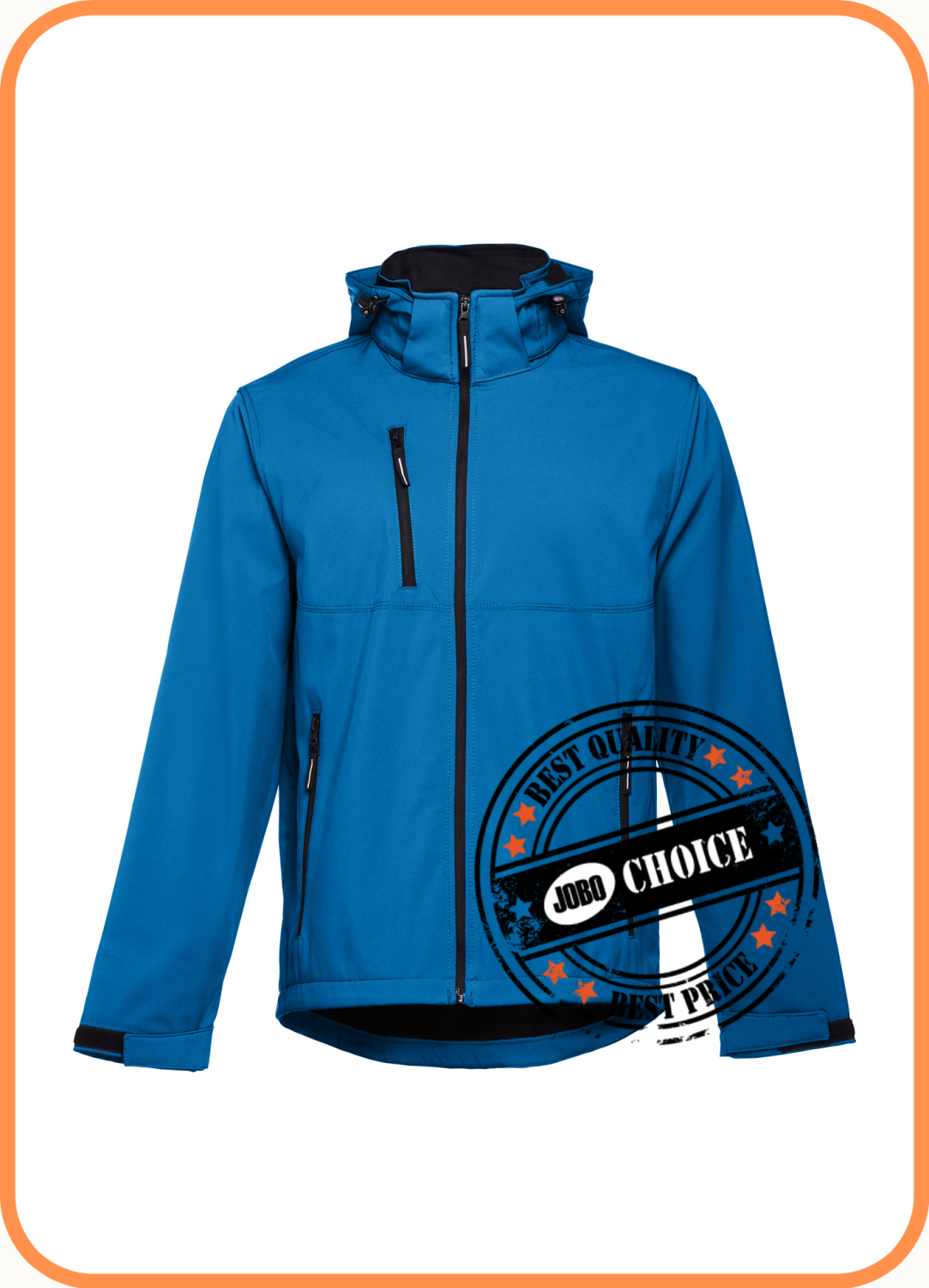 Jobo Choice Jobo's Choice Mens softshell jacket with removable hood