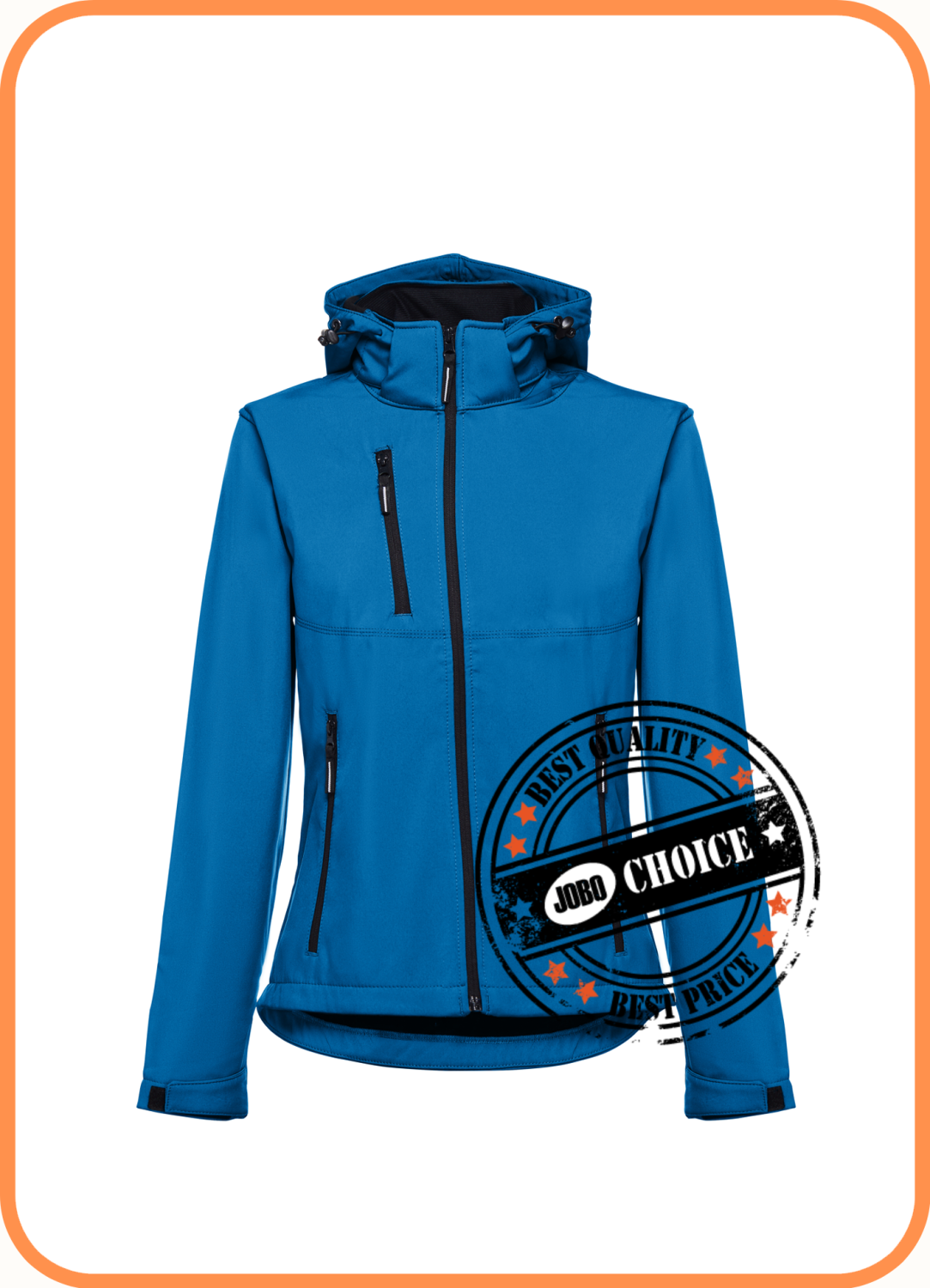 Jobo Choice Jobo's Choice Womens softshell jacket with removable hood