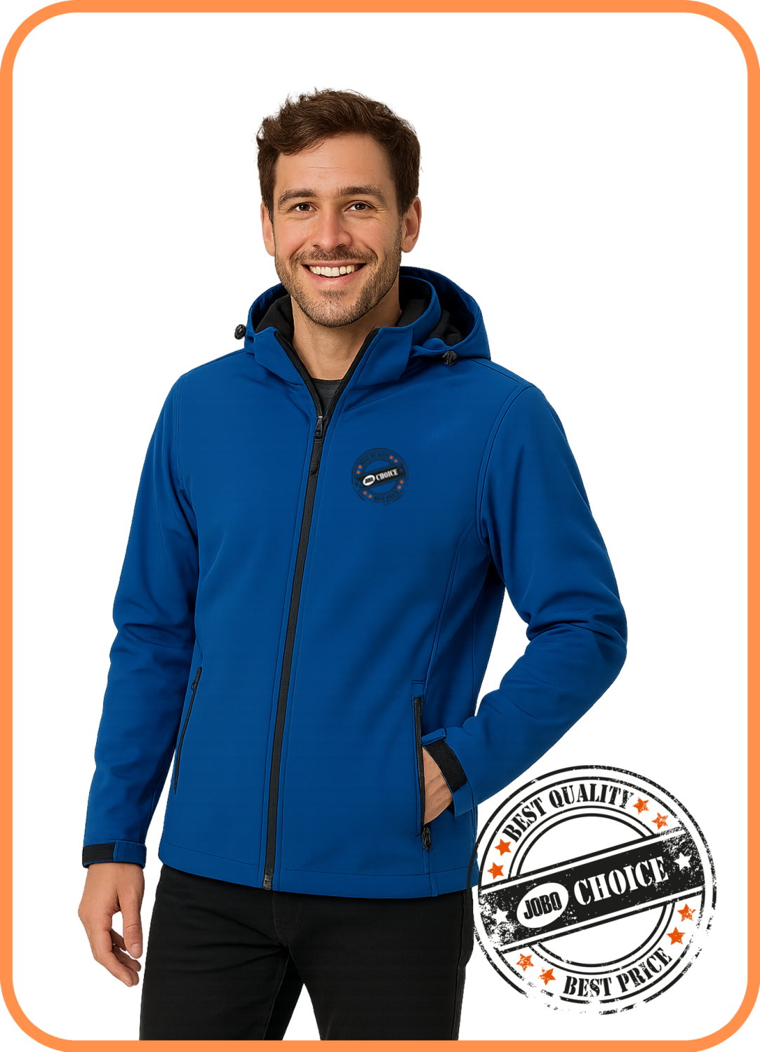 Jobo Choice Jobo's Choice Softshell Jacket with removable hood Men