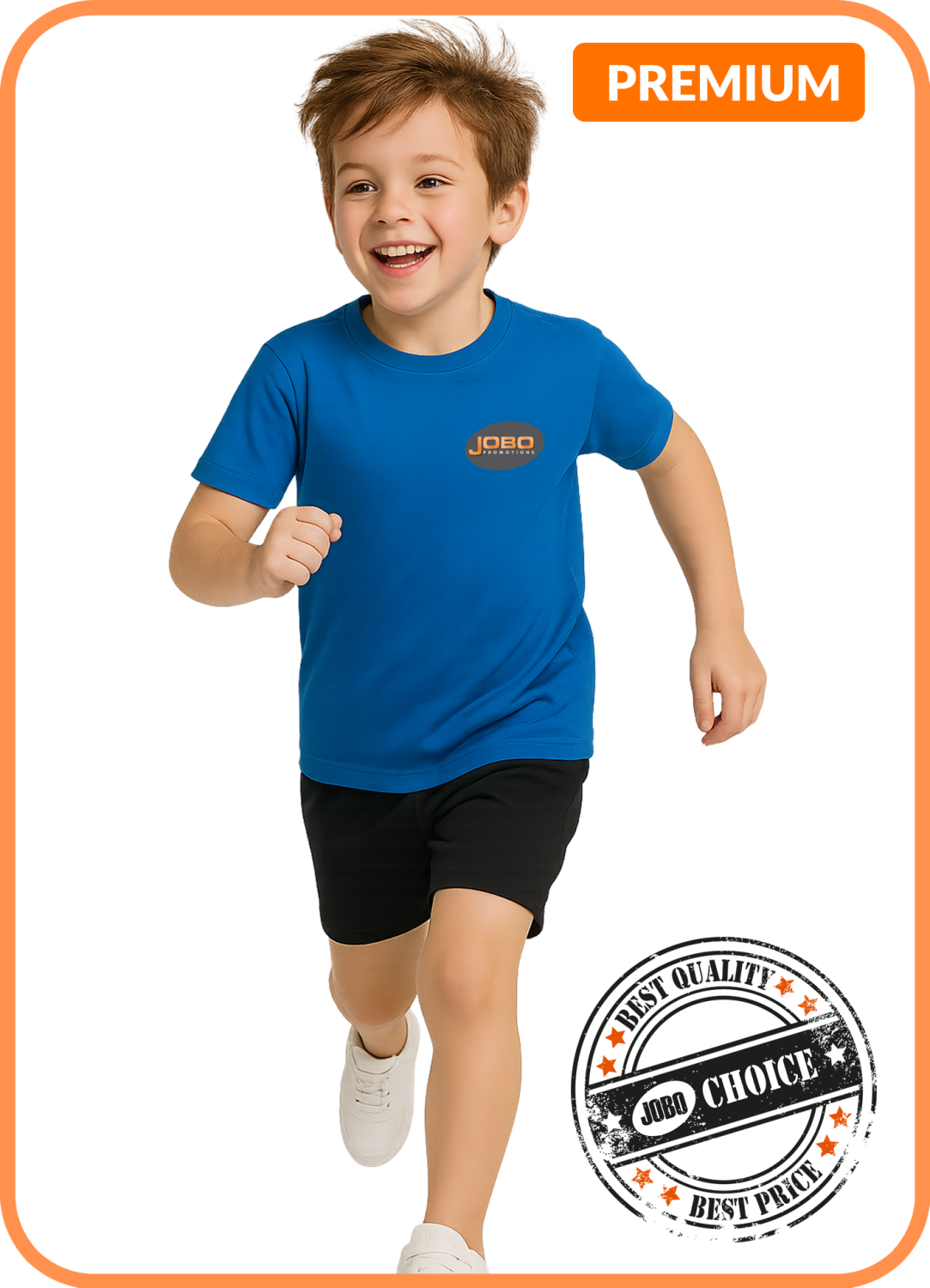 Jobo Choice Jobo's Choice Technical T-shirt korte mouw 150 gr/m2 Kids