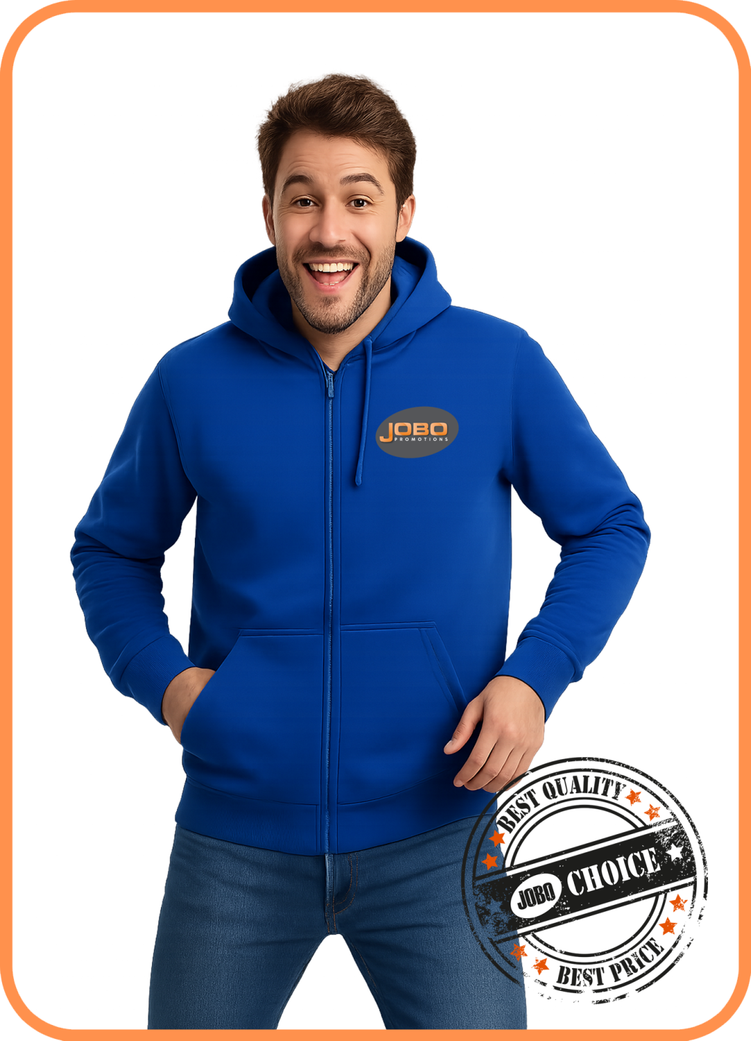 Jobo Choice Jobo's Choice Hooded full zipped sweatshirt Men