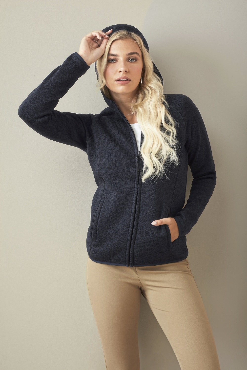 Stedman stedman  lux hooded knitfleece jacket women  STE5560