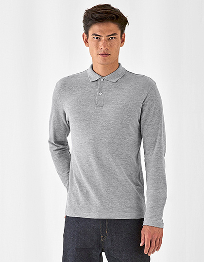 B&C Collection kleding bedrukken B&C  Men´s Long Sleeve Polo ID.001  BCPUI12