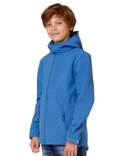 B&C Collection kleding bedrukken B&C  Kids´ Hooded Softshell Jacket  BCJK969