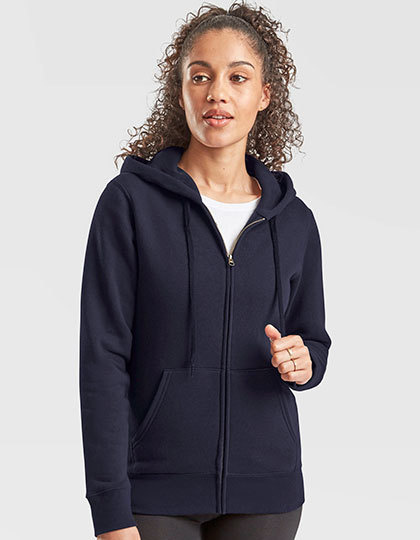 Fruit of the Loom kleding bedrukken Fruit of the Loom  Ladies´ Premium Hooded Sweat Jacket  F440N
