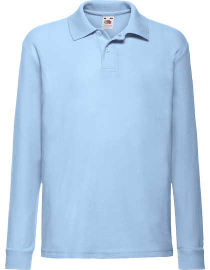 Fruit of the Loom kleding bedrukken Fruit of the Loom  Kids´ Long Sleeve 65/35 Polo  F504K