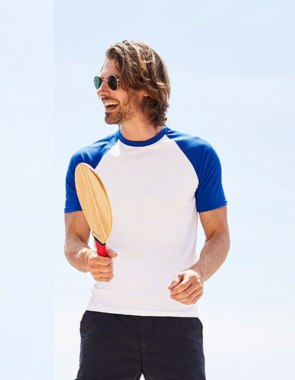 Fruit of the Loom kleding bedrukken Fruit of the Loom  Short Sleeve Baseball T  F295