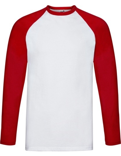 Fruit of the Loom kleding bedrukken Fruit of the Loom  Long Sleeve Baseball T  F296