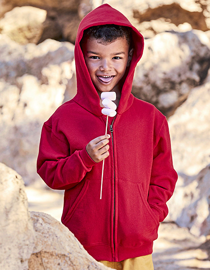 Fruit of the Loom kleding bedrukken Fruit of the Loom  Kids´ Classic Hooded Sweat Jacket  F401NK