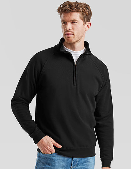Fruit of the Loom  Fruit of the Loom  Classic Zip Neck Sweat  F382N